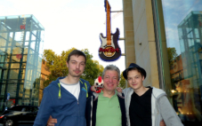 Marvin, Ulli und Niels Hardrock Cafe Köln